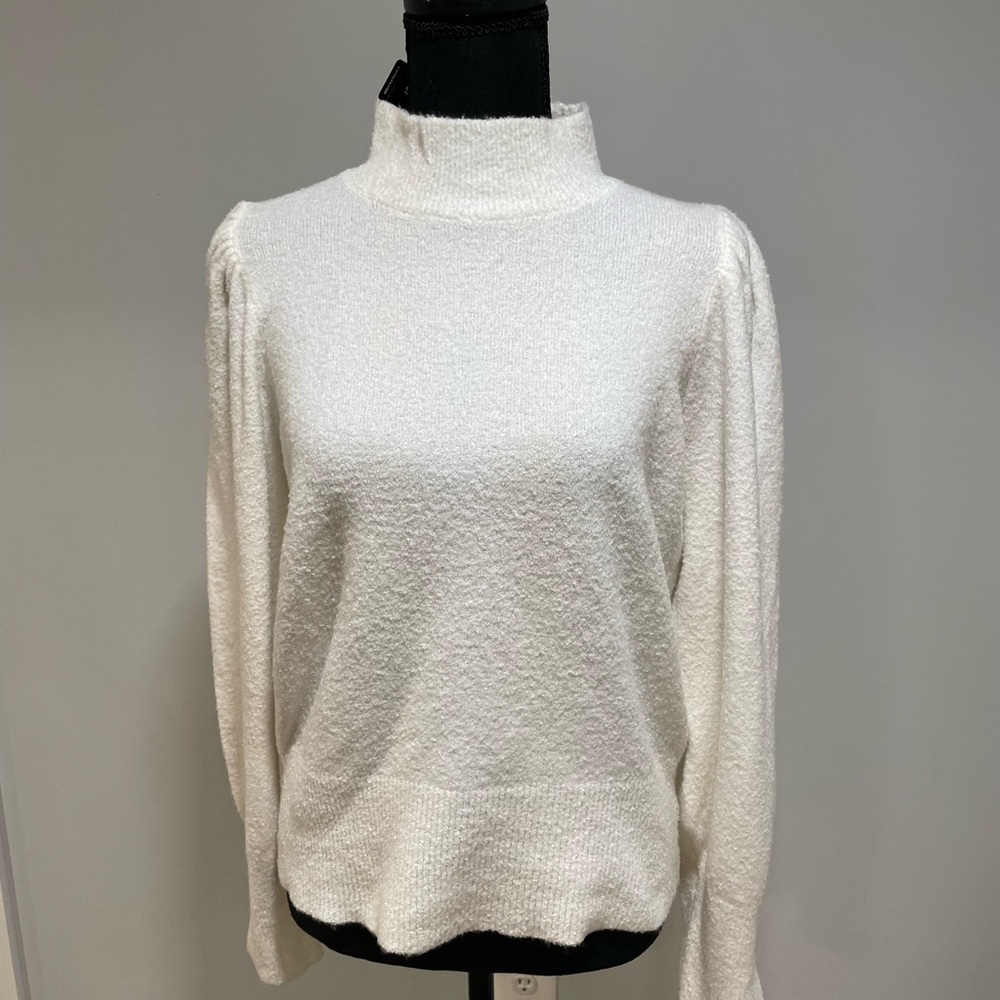 New cream mock next sweater